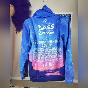 Bass Canyon 2018 First Festival Hoodie with Lineup Rave Unisex M
